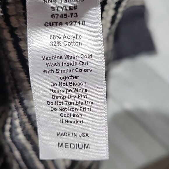 PROJECT SOCIAL T LOS ANGELES Long Sleeved Striped Shirt/Top sz Medium - Picture 5 of 5